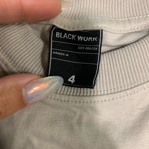 Black Work Oversized Graphic Tee - Picture 2 of 2